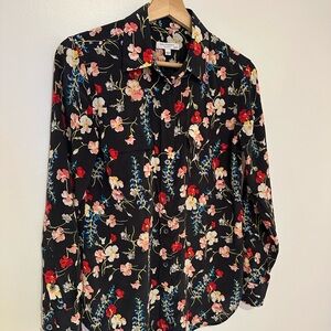Equipment Floral Silk Blouse